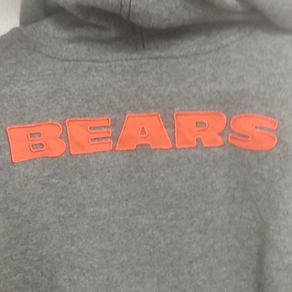 NFL APPAREL CHICAGO BEARS Hoodie Size LG Gray, Blue, and Orange - Picture 6 of 8